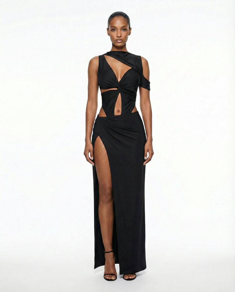 Obsidian Cut-Out Dress