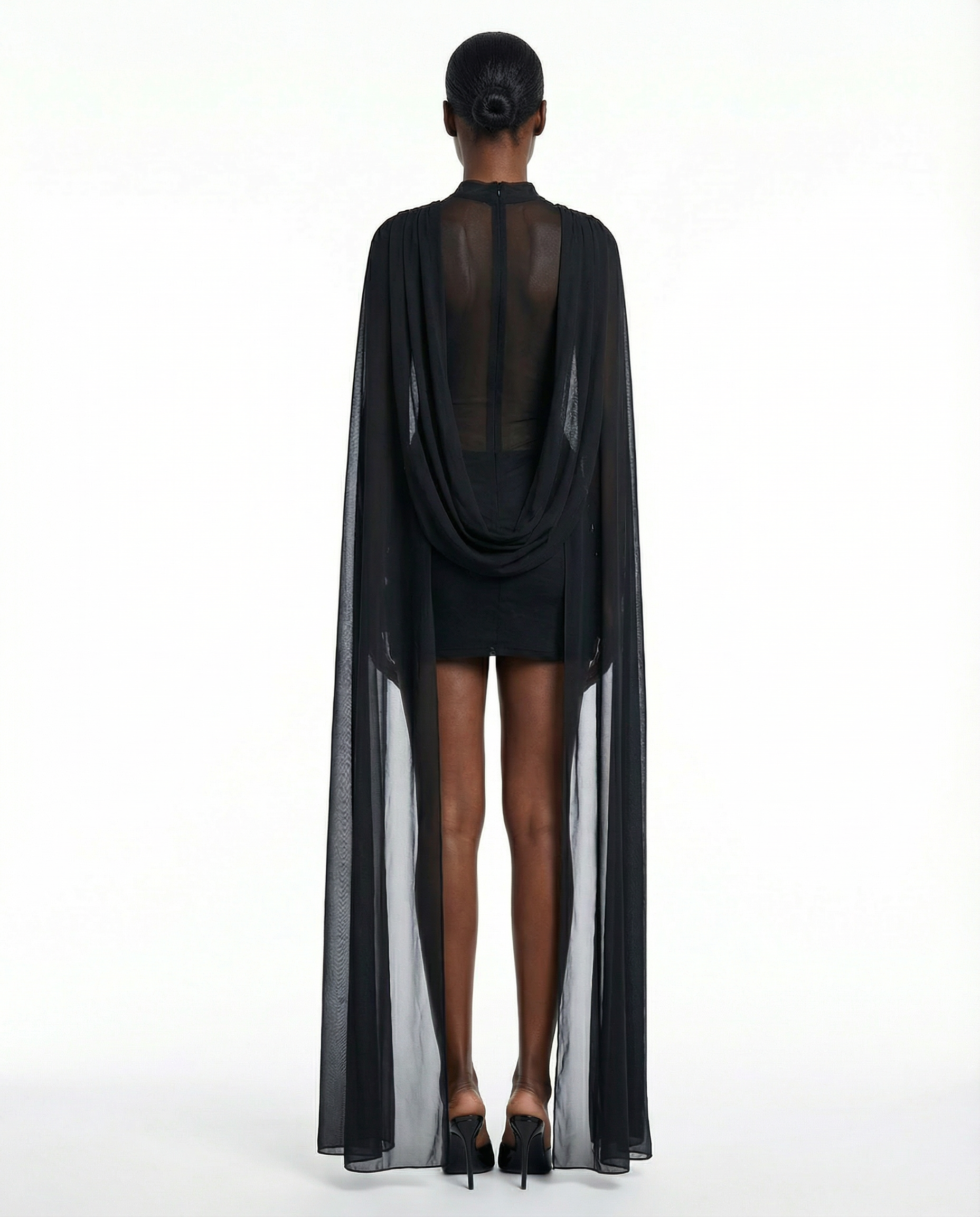 Midnight Veil Mini Dress