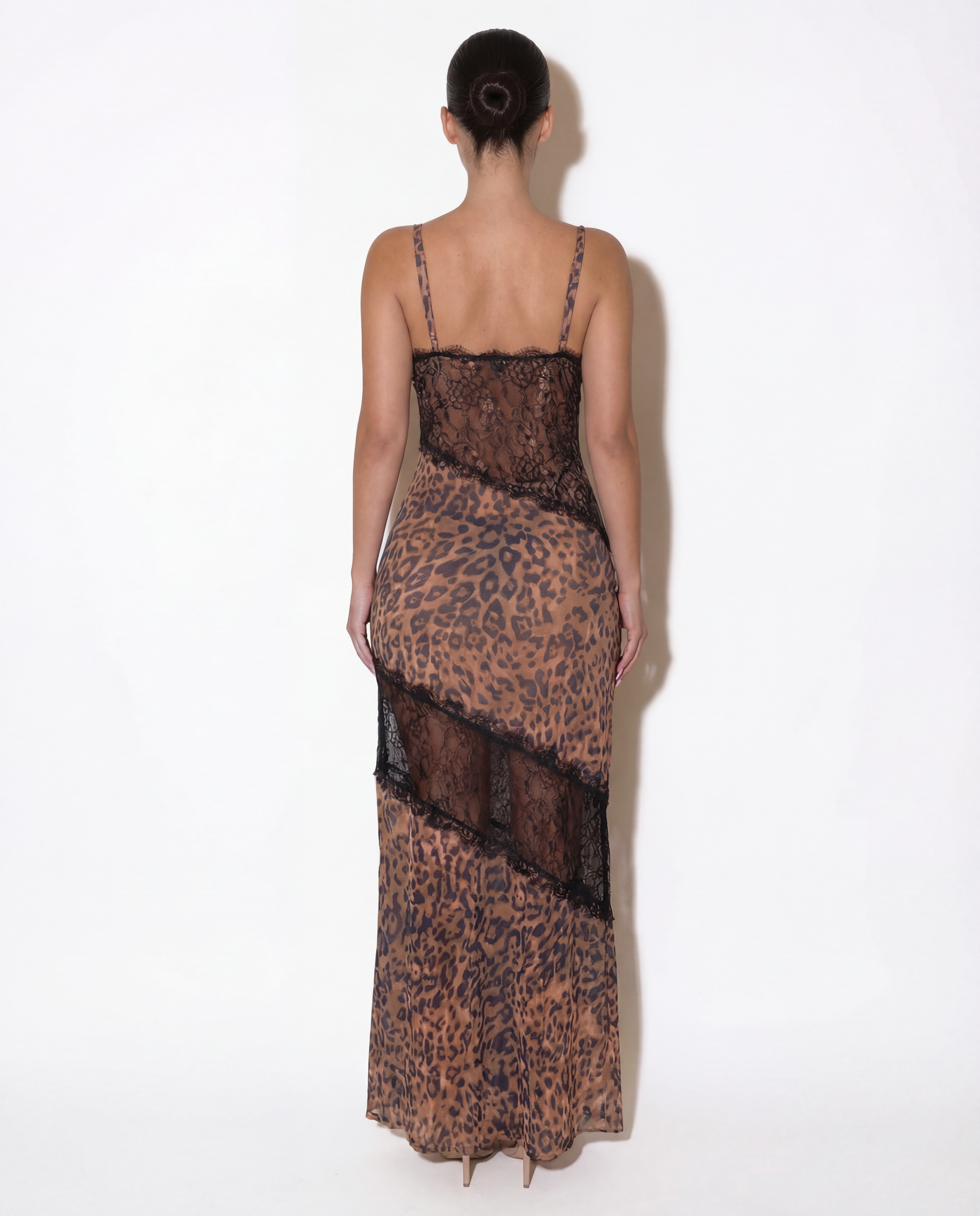 Leopard Lace Siren Maxi Dress