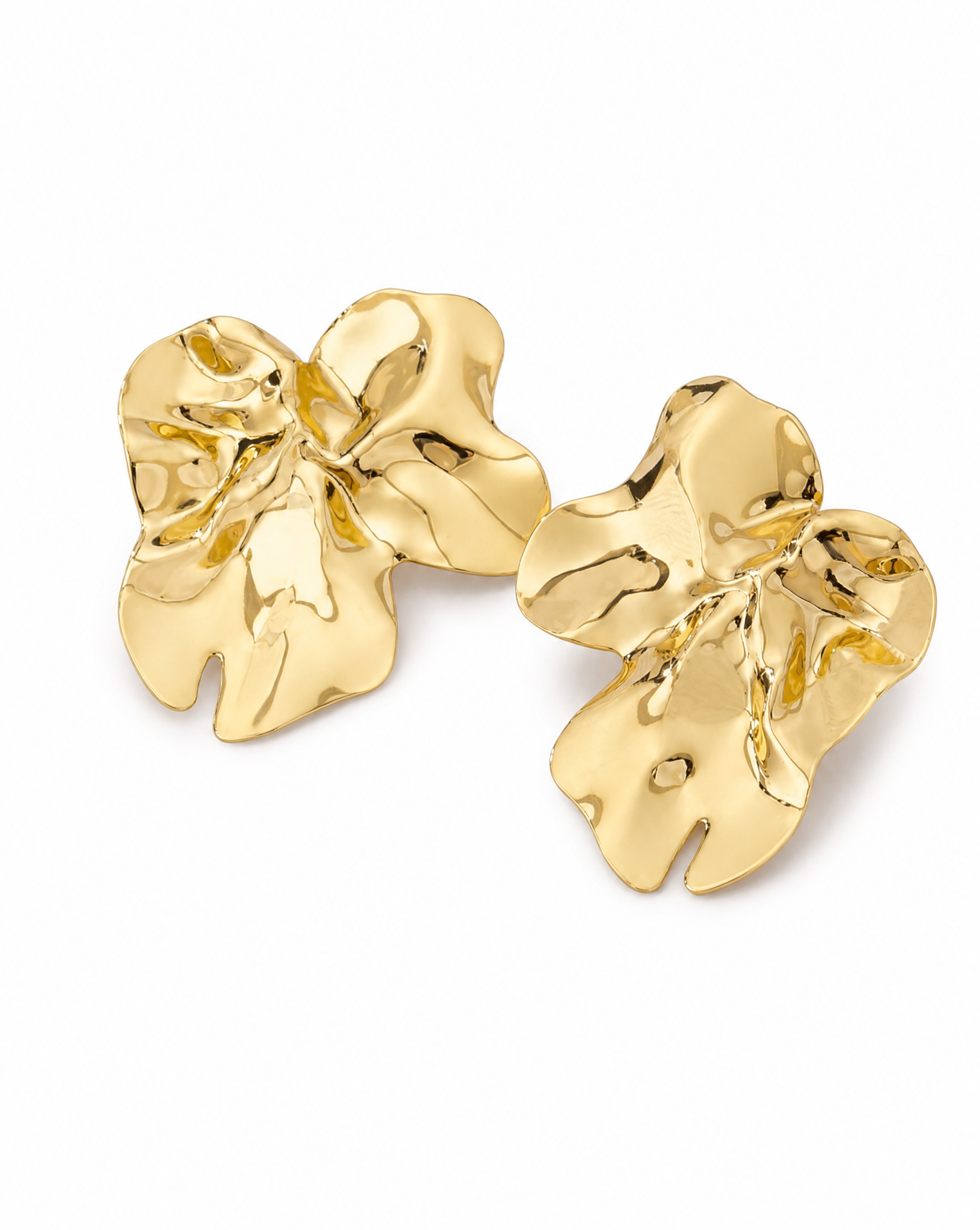 Gilded Petal Earrings