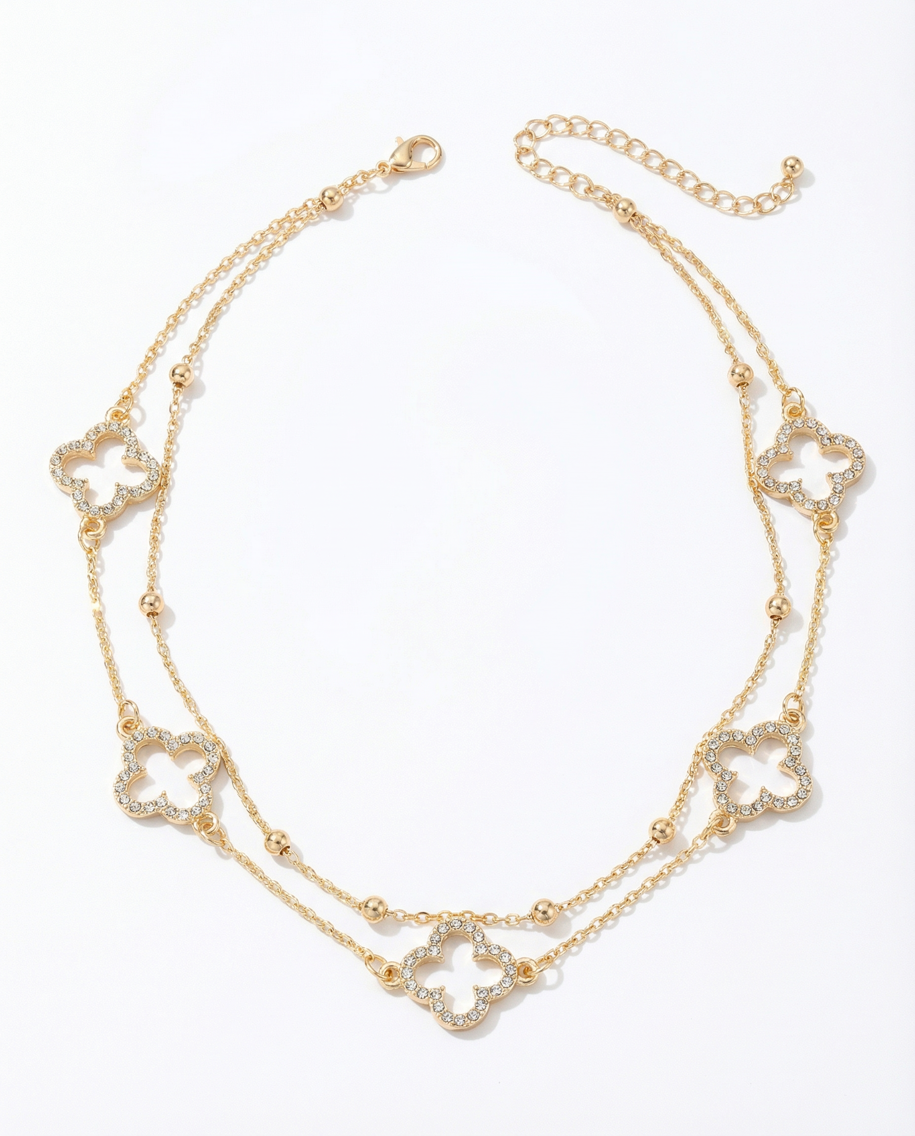 Luxe Clover Layered Necklace